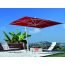 Зонт профессиональный Fim Capri алюминий, акрил белый, красный Фото 2
