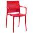 Кресло пластиковое PAPATYA Fame-K стеклопластик красный Фото 2