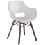 Кресло пластиковое PAPATYA Opal Wox Pro Iroko ироко, стеклопластик натуральный, белый Фото 1