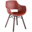 Кресло пластиковое PAPATYA Opal Wox Pro Iroko ироко, стеклопластик натуральный, кирпично-красный Фото 4