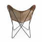 Кресло с обивкой Garden Relax Eaton алюминий, натуральная кожа коричневый Фото 10