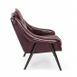 Кресло винтажное Garden Relax Magnum металл/искусственная кожа бордо Фото 10