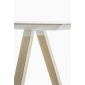 Стол ламинированный PEDRALI Arki-Table Wood дуб, алюминий, компакт-ламинат HPL беленый дуб, белый Фото 7