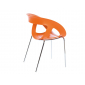Кресло пластиковое Gaber Moema 69 металл, технополимер оранжевый Фото 4