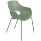 Кресло пластиковое PAPATYA Opal-ML Pro сталь, стеклопластик зеленый Фото 1