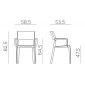 Кресло пластиковое Nardi Trill Armchair стеклопластик серый Фото 2