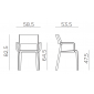 Кресло пластиковое Nardi Trill Armchair стеклопластик антрацит Фото 2