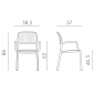 Кресло пластиковое Nardi Bora стеклопластик белый Фото 2