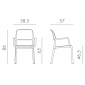 Кресло пластиковое Nardi Riva стеклопластик белый Фото 2