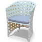Обеденный комплект плетеной мебели KVIMOL KM-0009 алюминий, искусственный ротанг белый, серый Фото 4