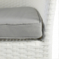 Кресло плетеное Grattoni GS 912 алюминий, искусственный ротанг, олефин белый, светло-серый Фото 5