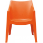 Кресло пластиковое Scab Design Coccolona технополимер оранжевый Фото 1