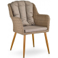 Комплект плетеной мебели Afina T363B/Y363B-W65 4PCS Light Brown искусственный ротанг, сталь светло-коричневый Фото 3