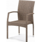 Кресло плетеное Afina Y379B-W56 Light Brown искусственный ротанг, сталь светло-коричневый Фото 1
