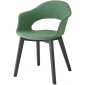 Кресло с обивкой Scab Design Natural Lady B Pop бук, полипропилен, ткань черный бук, зеленый Фото 1