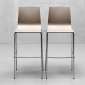 Стул барный пластиковый Scab Design Alice Barstool сталь, технополимер хром, тортора Фото 6