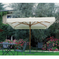 Зонт профессиональный Scolaro Palladio Standard дерево ироко, акрил слоновая кость Фото 1