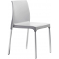 Стул пластиковый Scab Design Chloe Chair Mon Amour анодированный алюминий, технополимер светло-серый Фото 1