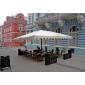 Зонт профессиональный телескопический 4х4 м Scolaro Capri Dark алюминий, акрил антрацит, слоновая кость Фото 13