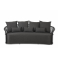 Комплект плетеной мебели Grattoni Cipro алюминий, роуп, акрил черный, темно-серый Фото 3