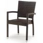 Кресло плетеное Grattoni GS 903 алюминий, искусственный ротанг коричневый Фото 1