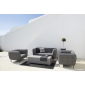 Комплект мягкой мебели Grattoni Cozy алюминий, ткань sunbrella антрацит, светло-серый Фото 3