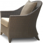 Кресло плетеное с подушками Skyline Design Malta алюминий, искусственный ротанг, sunbrella мокка, бежевый Фото 1