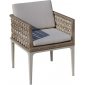 Кресло плетеное с подушками Skyline Design Heart алюминий, искусственный ротанг, sunbrella бежевый Фото 1