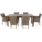 Комплект плетеной мебели JOYGARDEN Sunstone алюминий, искусственный ротанг светло-коричневый Фото 1