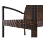 Кресло плетеное с подушкой JOYGARDEN Milano алюминий, искусственный ротанг темно-коричневый Фото 4
