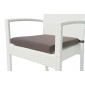 Кресло плетеное с подушкой JOYGARDEN Milano алюминий, искусственный ротанг белый Фото 3