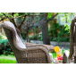 Кресло плетеное с подушками JOYGARDEN Geneva алюминий, искусственный ротанг светло-коричневый Фото 5