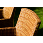 Кресло плетеное с подушкой JOYGARDEN Mykonos алюминий, искусственный ротанг натуральный тик Фото 4