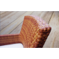 Кресло плетеное с подушкой JOYGARDEN Mykonos алюминий, искусственный ротанг натуральный тик Фото 2