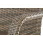 Кресло плетеное с подушкой JOYGARDEN Rome алюминий, искусственный ротанг светло-коричневый Фото 4