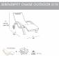 Шезлонг-лежак пластиковый Arkema Serendipity Chaise Outdoor S110 полиэтилен высокой плотности Фото 2
