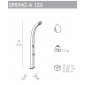 Душ уличный Arkema Spring A 125 алюминий Фото 2