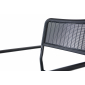 Кресло пластиковое плетеное 4SIS Фоджа алюминий, пластик темно-серый Фото 4