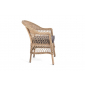 Кресло плетеное 4SIS Сицилия алюминий, искусственный ротанг, ткань соломенный Фото 4