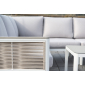 Модуль диванный двухместный правый 4SIS Париж алюминий, полиэстер, ткань белый, бежевый Фото 13