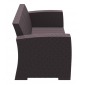 Диван пластиковый плетеный двухместный с подушками Siesta Contract Monaco Lounge стеклопластик, полиэстер коричневый Фото 6
