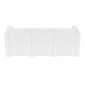 Диван пластиковый плетеный трехместный с подушками Siesta Contract Monaco Lounge XL стеклопластик, полиэстер белый Фото 8