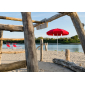 Зонт пляжный профессиональный Crema Cariddi алюминий, акрил Фото 5