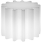 Стол-пуф пластиковый журнальный светящийся SLIDE Gear Lighting полиэтилен белый Фото 1