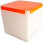 Стол пластиковый со стеклом светящийся SLIDE Kubo Plexi Lighting полиэтилен, органическое стекло белый, оранжевый Фото 1
