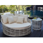 Лаунж-диван плетеный Skyline Design Villa алюминий, искусственный ротанг, sunbrella белый, бежевый Фото 1