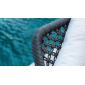 Диван плетеный с подушками Skyline Design Moma алюминий, полипропилен, sunbrella черный, антрацит, бежевый Фото 10