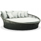 Лаунж-диван плетеный Skyline Design Moma алюминий, полипропилен, sunbrella черный, антрацит, бежевый Фото 1