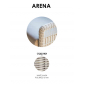 Диван плетеный с подушками Skyline Design Arena алюминий, искусственный ротанг, sunbrella белый, бежевый Фото 2