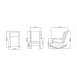 Кресло-качалка плетеное с подушками Skyline Design Ebony алюминий, искусственный ротанг, sunbrella бронзовый, бежевый Фото 5